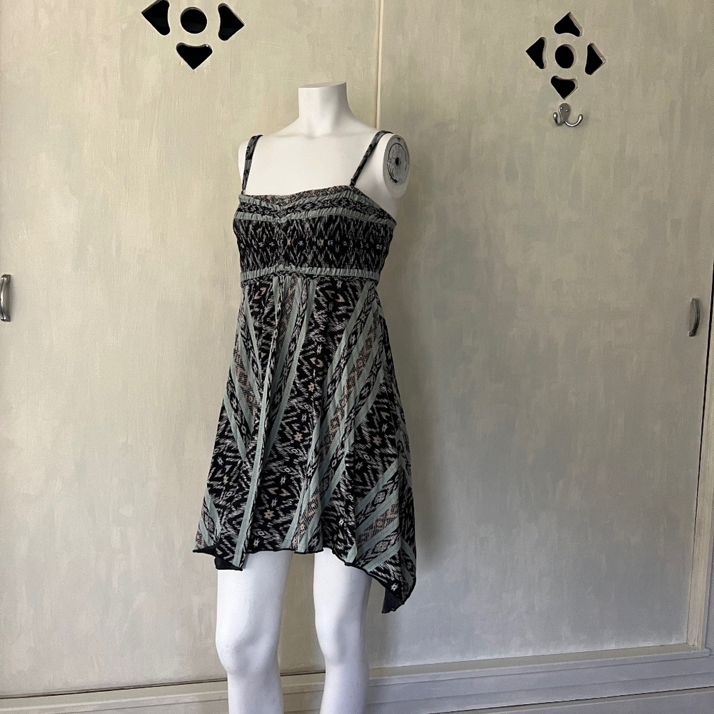 Spaghetti strap or strapless convertible dress geometric print billabong
